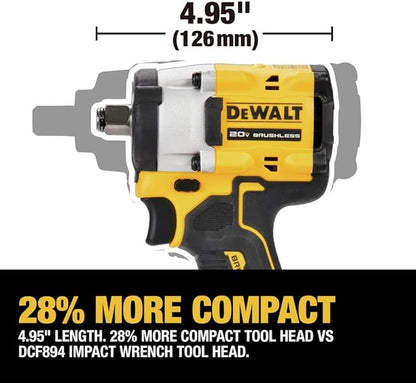 DEWALT | ATOMIC 20V MAX* 1/2 pulg. Llave de impacto