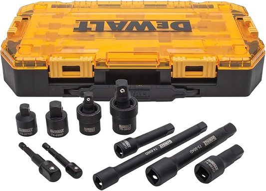 DEWALT | Impact Wrench Set 10 pieces, 3/8" \ 1/2"