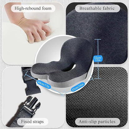 Seat Cushion | for Truck Driver, Memory Foam